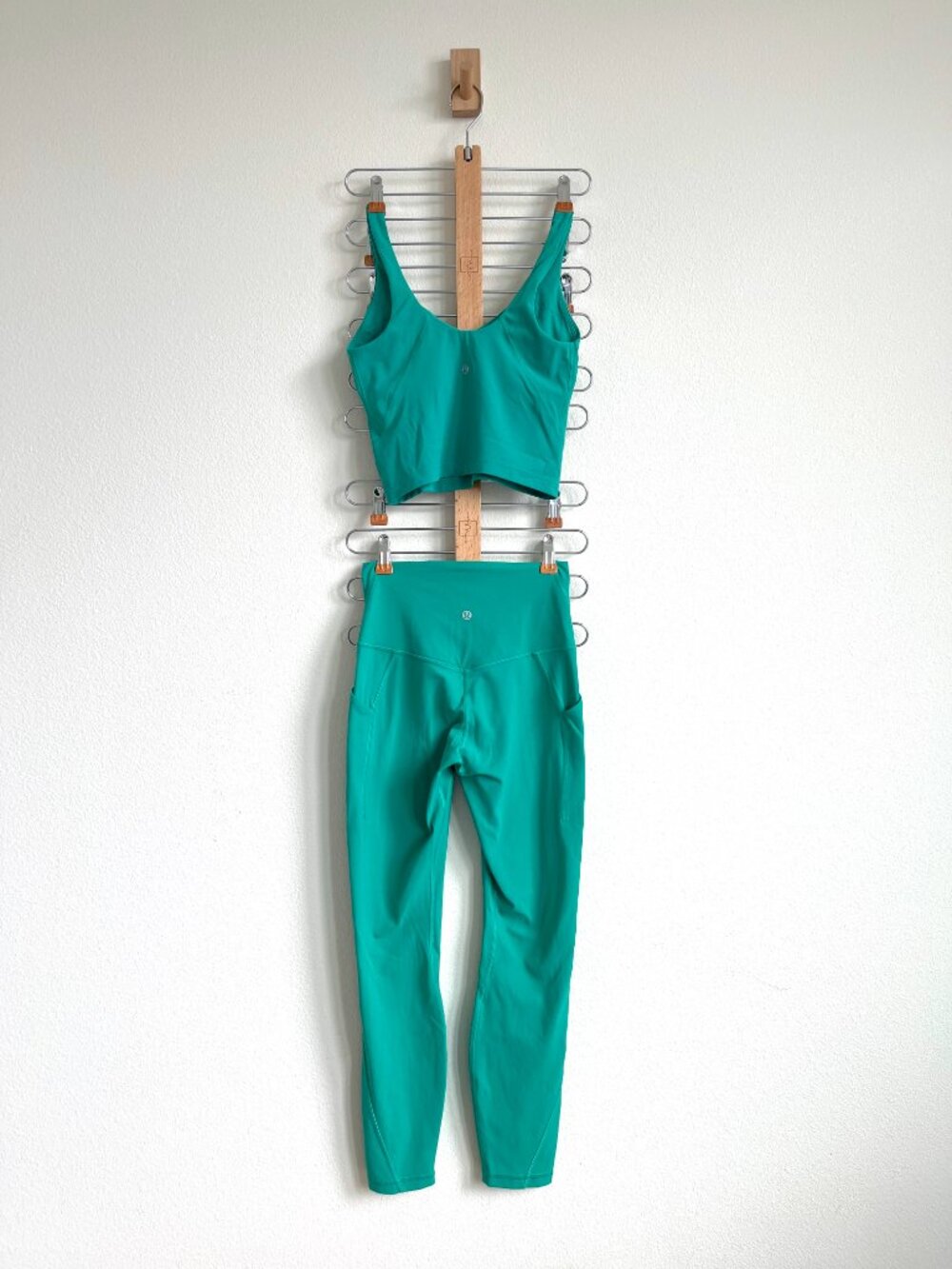 Lululemon Set: Align Tank Top & High-Rise Pant with Pockets 25" - Kelly Green - Picture 2 of 14